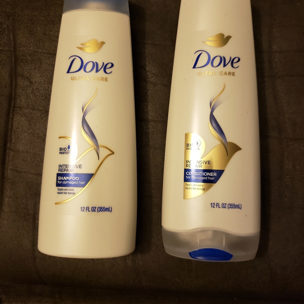 Dove Ultra Care Shampoo & Conditioner for‎ Damaged Hair Intensive Repair Bundle